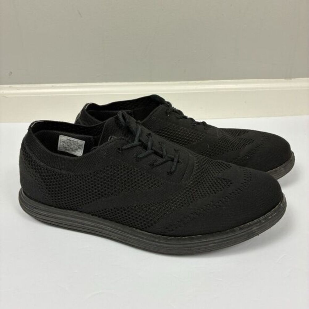 Bruno Marc Men's Non Slip Shoes Mesh Black Lace Up 10 Comfortable Work